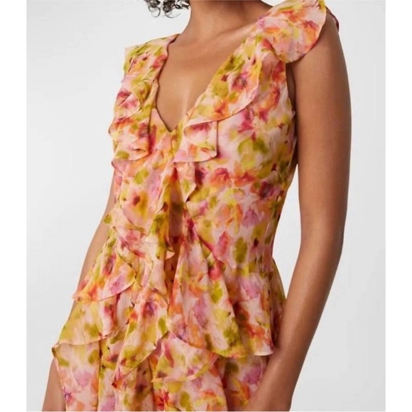 NWT MISA Los Angeles Claudita Dress in Golden Flora - Picture 4 of 15
